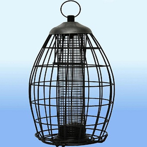 Iron Caged <b>Squirrel</b> Proof Nut and Seed Bird <b>Feeder</b> Black Wire Cage Bird <b>Feeder</b> Outdoor Garden Hanging <b>Feeder</b> - Product Image 2