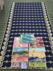 ผ้าคลุมไหล่ผ้าฝ้ายลายลูกไม้แอฟริกันสไตล์ดูไบ ลายดอกไม้ สำหรับผู้หญิง |   ผ้าคลุมศีรษะอิสลามแบบระบายอากาศได้ 2.2 ม. ประดับด้วยคริสตัล สำหรับใช้ในชีวิตประจำวัน - Product Image 4