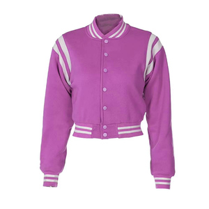 Veste universitaire en molleton unisexe sur mesure OEM, veste bomber de haute qualité jaune moutarde, fournisseur de vestes universitaires pour hommes et femmes - Product Image 6
