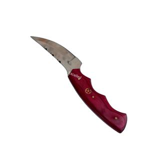 Couteau de chasse en acier inoxydable 440C personnalisé de vente chaude Skinner à lame fixe fait à la main avec manche en bois Pakka de 3mm d'épaisseur - Product Image 5