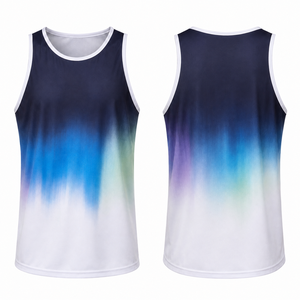 Camiseta Deportiva Personalizada para Hombre, Ligera, de Secado Rápido, Transpirable, sin Mangas, para Entrenamiento Atlético, Chaleco Deportivo con Logotipo Personalizado OEM - Product Image 1
