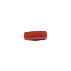 Natural Red Coral Loose Gemstone 7.55 Carat Oval 4x6mm for Fine Jewelry - Product Image 2