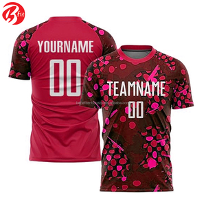 เสื้อฟุตบอลคอกลมคุณภาพสูง ดีไซน์ใหม่ แห้งเร็ว กันน้ำ ระบายอากาศได้ดี น้ำหนักเบา ผลิตจากโพลีเอสเตอร์ สำหรับผู้ใหญ่ สีสันปรับแต่งได้ - Product Image 4