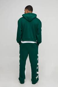 Jogging personnalisés pour hommes imprimés DTF, mélange de coton, pantalons de survêtement de qualité supérieure, tissu respirant et doux, fabrication OEM et ODM - Product Image 4