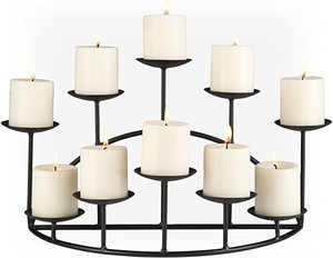 Handcrafted Durable Heat Resistant Iron Taper <b>Candlestick</b> <b>Holder</b> Elegant Turned Design Customized Color Size for Home Decoration - Product Image 1