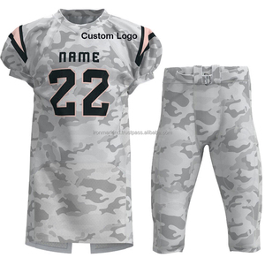 2025 Custom Unisex American Football Uniform Breathable OEM Jerseys Camouflaged Print Design Adult Set Short Sleeve Plus Size - Product Image 1