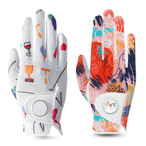 Womens Golf <b>Gloves</b> Custom Logo Printing Golf <b>Gloves</b> Right and Left Hand Full Cabretta Leather Golf <b>Gloves</b> - Product Image 1