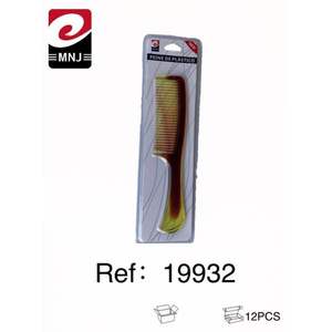 Peigne plat double bulle en ambre PEINE, multi-styler élégant - Product Image 1