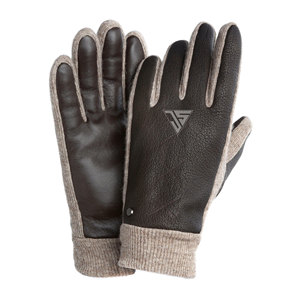 Gants d'hiver en cuir véritable, gants de conduite, doublure chaude en cachemire et laine, gants classiques en cuir de vachette, cousus à la main - Product Image 2