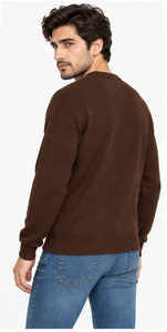 Pull en maille à col montant pour homme, personnalisable avec logo, pull d'hiver chaud, pull tendance, pull en maille de haute qualité en gros - Product Image 6