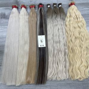 Platine pré-collée de haute qualité pour les extensions de cheveux humains vietnamiens à pointe plate en kératine ombrée Usine ondulée naturelle - Product Image 2