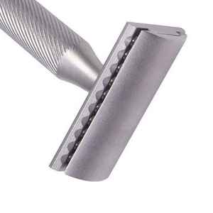 มีดโกนหนวดสแตนเลสสตีลคุณภาพสูงแบบกำหนดสีได้ พร้อมใบมีดคมสองคม ใช้ซ้ำได้ เหมาะสำหรับช่างตัดผม - Product Image 6