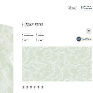 กระเบื้องพอร์ซเลนแผ่นใหญ่หรูหรา เงางาม ขนาด 800x1600 1200x1800 750x1500 มม. กระเบื้องพรีเมียมสำหรับวิลล่า โรงแรม และโครงการเชิงพาณิชย์ - Product Image 1