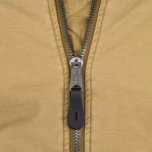 Chaqueta Bomber Color Caqui Marrón Naranja, Chaqueta Acolchada Premium con Cierre Frontal, Chaqueta de Moda Urbana Personalizada - Product Image 2
