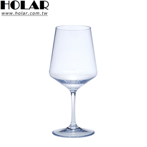 [Holar] Verre à vin blanc réutilisable en plastique de 18 oz, clarté équivalente au verre, fabriqué à Taïwan, idéal pour les mariages, les anniversaires et l'hôtellerie (vente en gros) - Product Image 1