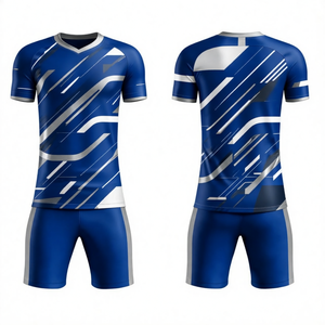 ชุดฝึกซ้อมฟุตบอลดีไซน์ใหม่ ชุดยูนิฟอร์มมืออาชีพ เสื้อและกางเกงขาสั้น ทนทาน คุณภาพสูง - Product Image 4