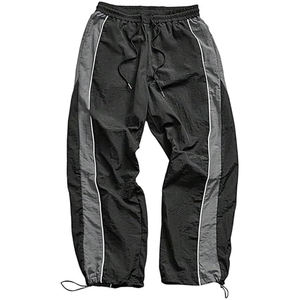 Pantalon de jogging pour homme, color block, léger, respirant, avec cordon de serrage, taille élastique, pantalon de sport décontracté - Product Image 1