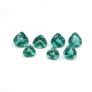 Natural Zambia Emerald Heart Faceted Cut Loose Gemstone Lot 3-6 MM IGI Certified for Handmade Jewelry Making - Product Image 2