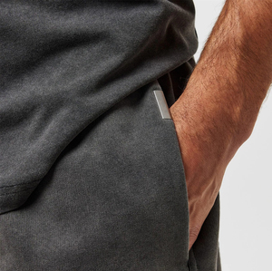 Acid Washed Customized Shorts Trendy Fashion <b>Elastic</b> Waist Causal Wear Oversized Shorts Custom Manufacturing Shorts - Product Image 6