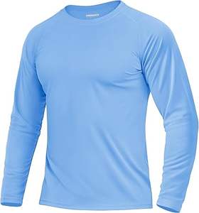 Camisetas de Pesca de Manga Larga de Alta Calidad para Hombre, Protección Solar UV UPF 50+, Absorción de Humedad - Product Image 1