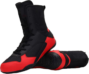 Botas de Kick Boxing Ligeras para Hombre, de Alta Calidad, con Diseño de Logotipo Personalizado, Zapatos de Lucha Libre de Cuero para Verano - Product Image 1