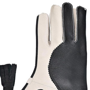 Guantes de Cetrería de Cuero Negro con Diseño de Borlas Blancas, Duraderos, para Todas las Estaciones, Venta al Por Mayor | - Product Image 6