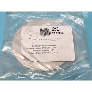 MUTO MA-21411-P, AMAT 0020-26583, Disque d'obturateur de 6 pouces - Équipements et pièces semi-conductrices d'occasion fiables à l'échelle mondiale - Product Image 1
