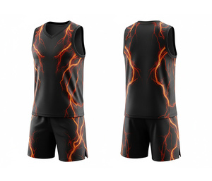 Uniforme de Baloncesto Duradero, Tela Sublimada, Conjunto Deportivo Personalizado, Jersey y Pantalones Cortos, Ropa Deportiva para Hombres, Mujeres y Jóvenes - Product Image 1