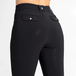 High Quality 4-way Stretch Horse Riding Breeches <b>Leggings</b> Tights <b>Equestrian</b> Wear Pants on Technical Fabric with Soft Feel - Product Image 1