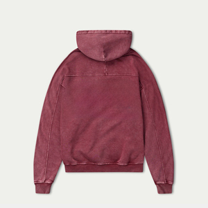 Nouveauté 2026 – Sweat à capuche vintage épais avec logo personnalisé pour homme, effet délavé à l'acide, grandes tailles - Product Image 5