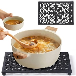 Sous-plat en métal Green Fish résistant à la chaleur pour plats chauds, casseroles, poêles, décoration de comptoir de cuisine, sous-plats en fonte robustes - Product Image 5