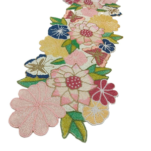 Camino de Mesa Decorativo de Lujo, Bordado a Mano con Cuentas de Semillas de Algodón, Alta Calidad, Personalizable, NOVA STAR CRAFT, Camino de Mesa Festivo - Product Image 5