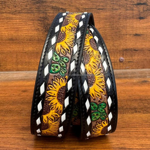 Accesorios de decoración de bolso, correa de hombro única de cuero mecanizado a mano, correa de guitarra de cuero de vaca genuino, correa para bolso - Product Image 3