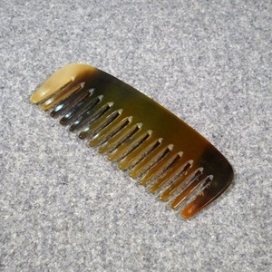 Peigne à cheveux en bois de corne de buffle naturelle, antistatique, à dents larges, démêlant, fait main, écologique, outil de beauté, en gros - Product Image 5