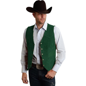 Chaleco de Cuero Retro para Hombre, Chaqueta sin Mangas, Estilo Motero Vintage, Prenda Exterior Informal, Material de Cuero Premium, Elegante - Product Image 3
