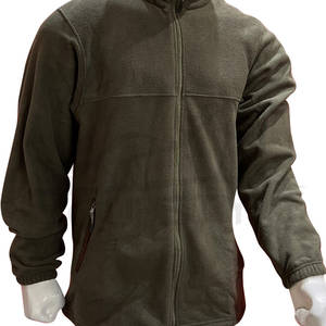 Veste polaire olive homme, légère, chaude, pour l'hiver, avec logo personnalisé, fermeture éclair, pour la randonnée, le camping et les activités de plein air - Product Image 6