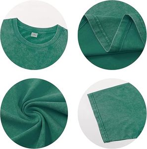 Camisetas de Verano para Hombre, Estilo Urbano, Transpirables, Cuello Redondo, Manga Corta, 100% Algodón, Secado Rápido - Product Image 5