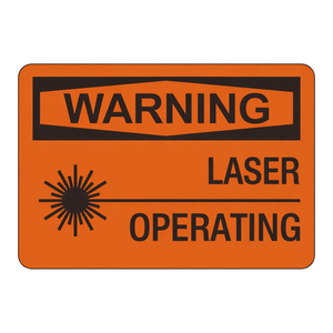 Panneau de signalisation routière pliable Brady haute visibilité résistant à la chaleur avec avertissement laser pour laboratoires - Product Image 1