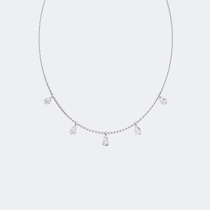Collier avec pendentif en diamant taille poire serti de griffes, 0,95 CTW - Product Image 5