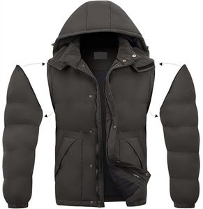 Chaqueta de Invierno para Hombre, Transpirable, con Cierre, Suave, Acolchada, Cuello Alto, Tecnología MICROFLEECE StretchA - Product Image 5