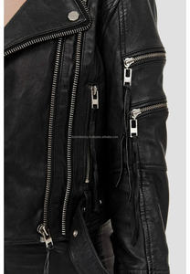 Chaquetas de Cuero Genuino para Mujer, Hechas en Pakistán, Tejidas, Transpirables, Impermeables, Resistentes al Viento, con Cierre, Estilo Moderno - Product Image 6