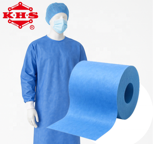 High WVTR Certified Laminated Nonwoven for Barrier <b>Fabric</b> for Medical Gowns Protection Breathable <b>Waterproof</b> Viral Protection - Product Image 1