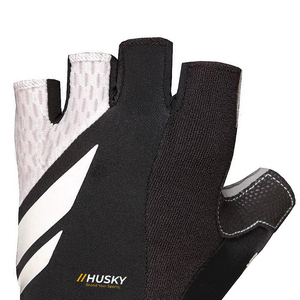 HUSKY SPORTSWEAR Customized Unisex Half Finger Weight Lifting Cycling Shockproof Breathable Microfiber Padded Fingerless Gloves - Product Image 6