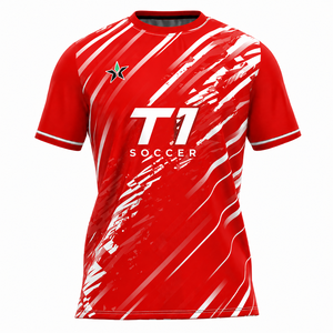 Camiseta Deportiva Personalizada de Manga Corta, Secado Rápido, Transpirable, Impresión por Transferencia de Calor, Uniforme de Equipo Unisex OEM - Product Image 6