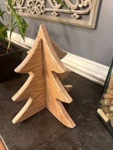Juego de Decoración de Árbol de Navidad de Madera, Árboles de Pino Modernos Hechos a Mano con Adorno de Estrella, Decoración de Interiores, Árboles Medianos - Product Image 6