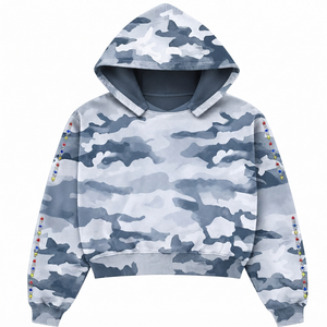 เสื้อฮู้ดดี้ผู้ชายสีดำแบบมีซิปประดับคริสตัล  รักษ์โลก  ลำลอง  ใส่ได้ในฤดูหนาว  ทรงปกติ  โลโก้ด้านหน้า - Product Image 6