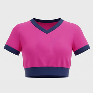 Tenue de cheerleading personnalisée pour femmes, en polyester à séchage rapide, comprenant un haut dos nageur sans manches et une jupe trapèze, pour l'école - Product Image 6