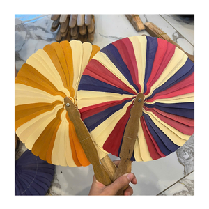 Vietnam Bamboo Hand Fan Eco Friendly Handmade Traditional Design Lightweight Cultural Decoration Wedding Souvenir Export - Product Image 1