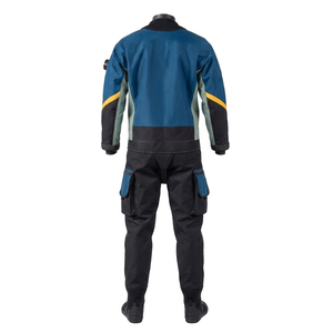 Pantalon de travail pour homme en polyester bleu ignifuge, respirant, grande taille, séchage rapide, bandes réfléchissantes, bordure noire pour usage extérieur - Product Image 2