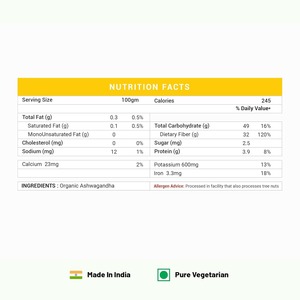 Polvo de Ashwagandha Orgánico (Withania Somnifera) – Polvo de Raíz Herbal Certificado en India para Bienestar Diario y Uso Tradicional - Product Image 5